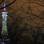 Petřín Lookout Tower at Night Petrin lookout tower at night