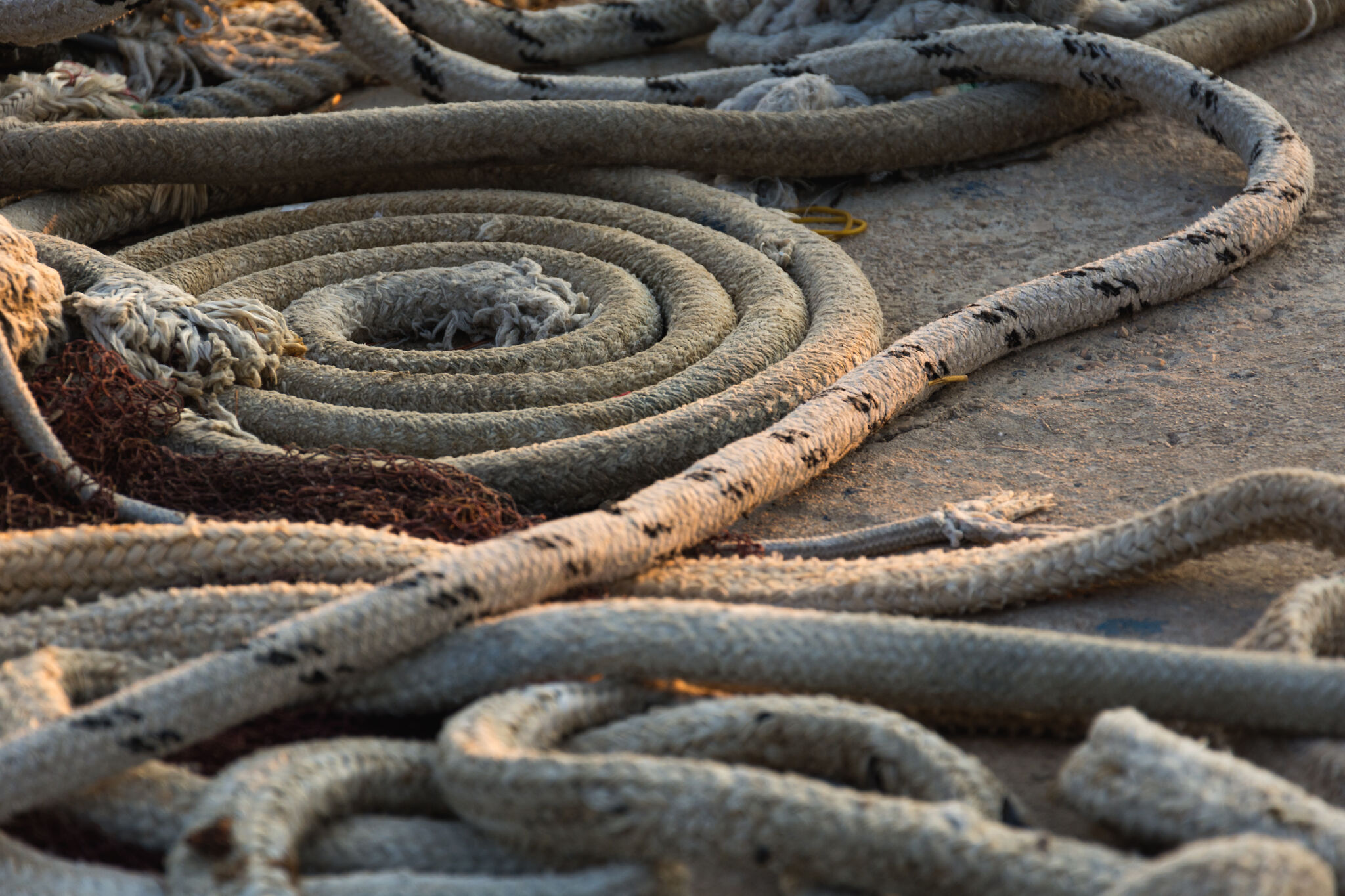 Fisherman Ropes Ropes on Fishing Ship | Copyright-free photo (by M. Vorel) | LibreShot