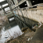 Ruined concrete building