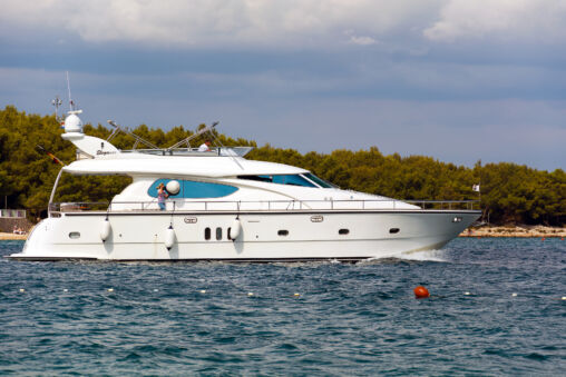 Yacht on the Sea