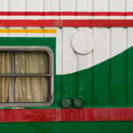 Detail of the Colorful Side of the Ship Detail of the colorful side of the ship