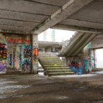 Ruined building interior