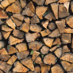 Stacked firewood