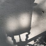 Scary lamp shadow in Prague Scary lamp shadow in prague