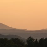 Evening landscape with Bezdez castle Evening landscape with Bezdez castle