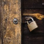 Lock on the old door