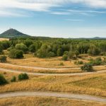 Bicycle paths in czech landscape Czech landscape