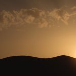 Sunset over the hills Sunset over the hills