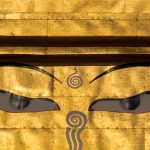 Eyes of the Buddha on the Golden Stupa Eyes of the Buddha on the Golden Stupa