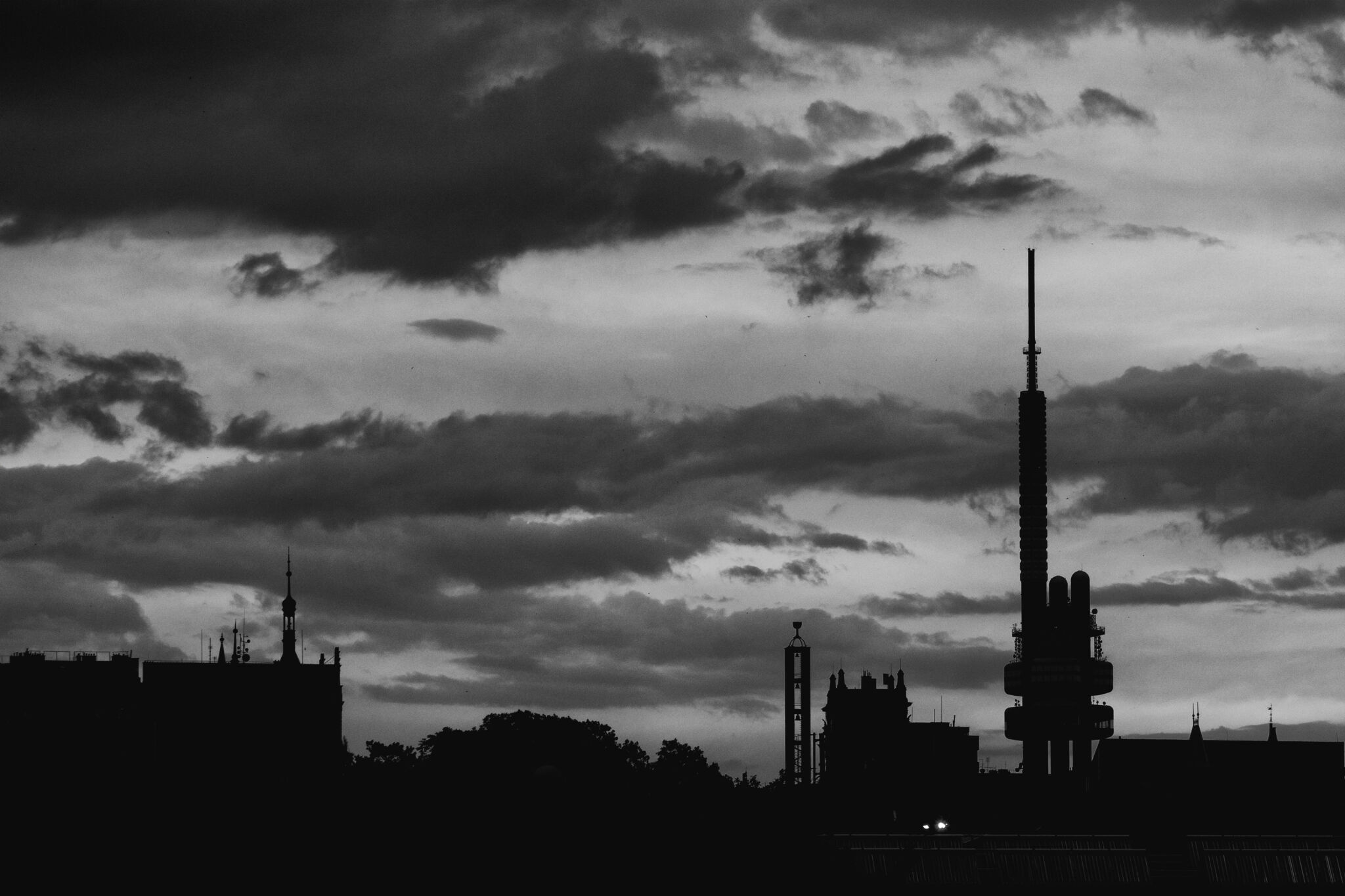 Prague Cityscape Silhouette | Copyright-free photo (by M. Vorel ...