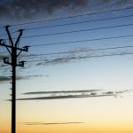 Electric Pole Sunset Landscape Electric Pole Sunset Landscape