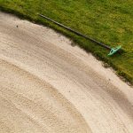 Golf course design close up
