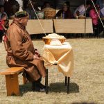 Mongolian man in traditional coat