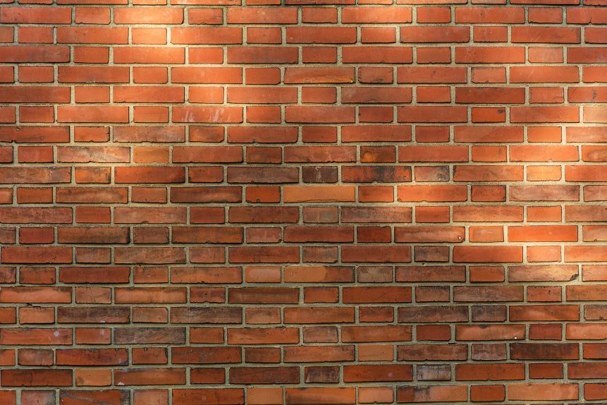 Orange brick wall pattern