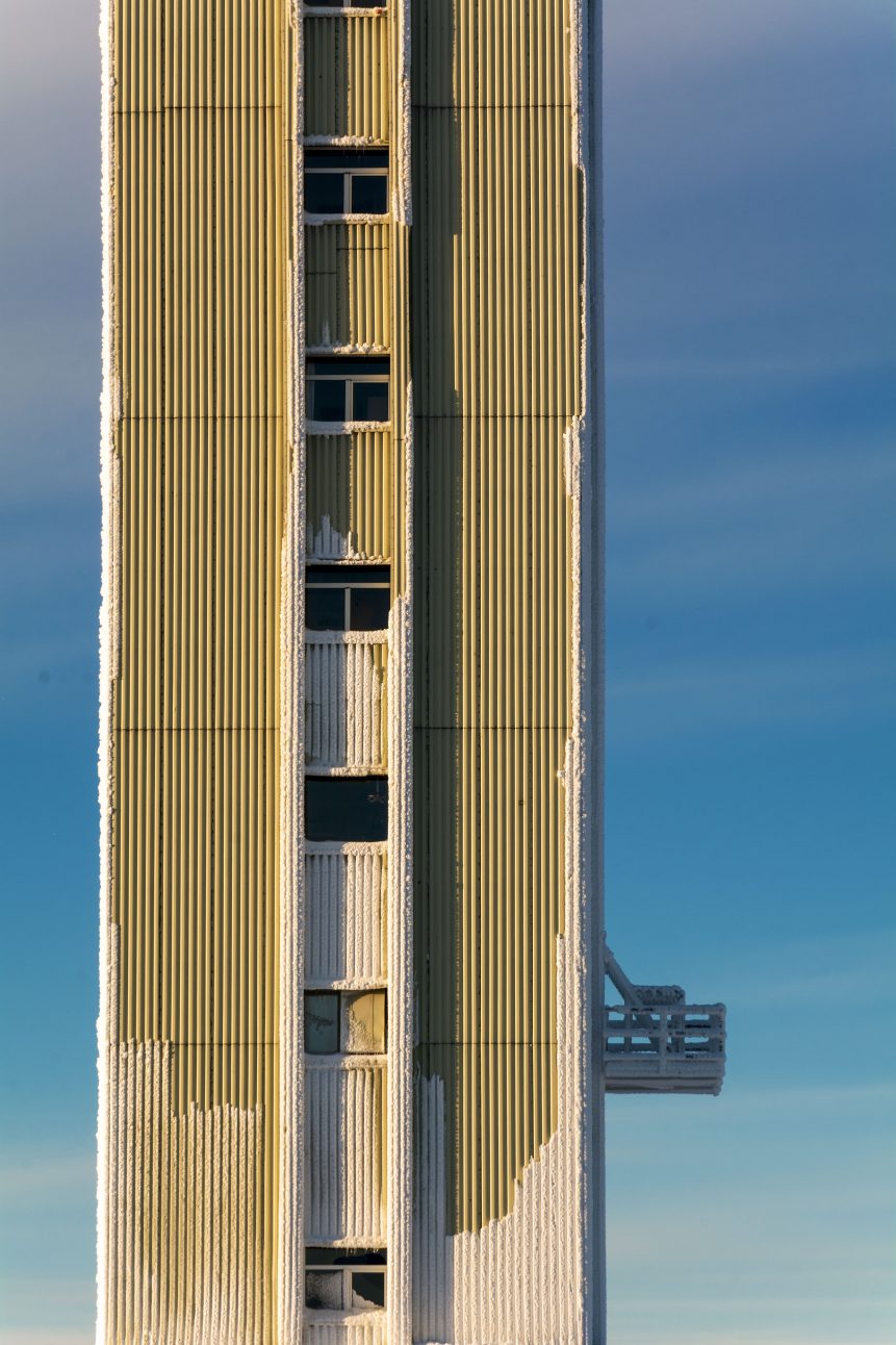 Tall Building in Winter