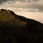 Mountain in dusk