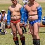 Mongolian wrestlers