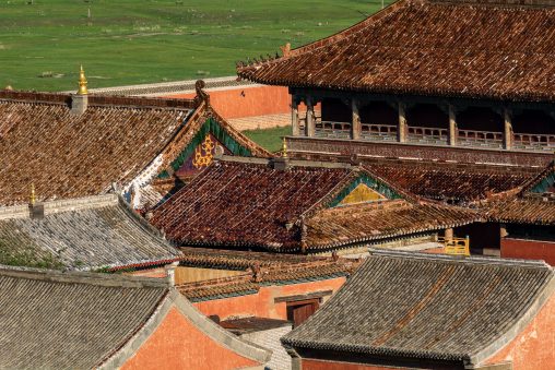 Buddhist Monastery Roofs