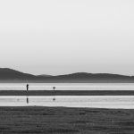 Silhouettes by the Lake - Black & White Black & White lake