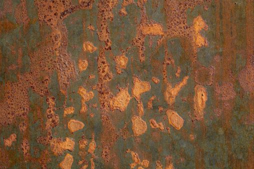 Verrostete Metallplatte