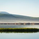 Morning at Lake Khövsgöl in Mongolia Morning at Lake Khövsgöl in Mongolia