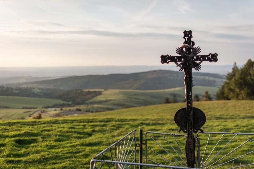 Old cross on the hill