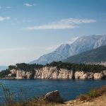 Mountains on the sea shore