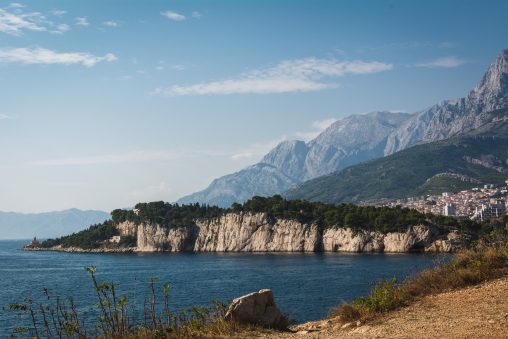 Mountains on the Sea Shore in Croatia