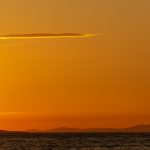 Minimal. Orange Sea Sunset Minimalist seascape sunset